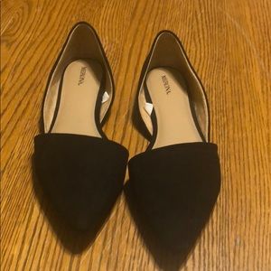 Merona size 10 black flats